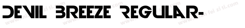 Devil Breeze Regular字体转换
